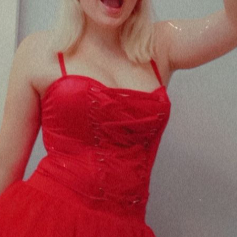 Red halloween spirits corset